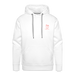 Lake Michigan Beach Club Men’s Premium Hoodie – White with Coral Logo - white