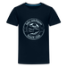 Lake Michigan Beach Club™ Kids' Premium Tee – Navy with Soft Blue Logo - deep navy