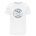 Lake Michigan Beach Club™ Men’s T-Shirt – Navy Logo - white