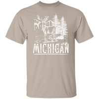 Deer Michigan, in White