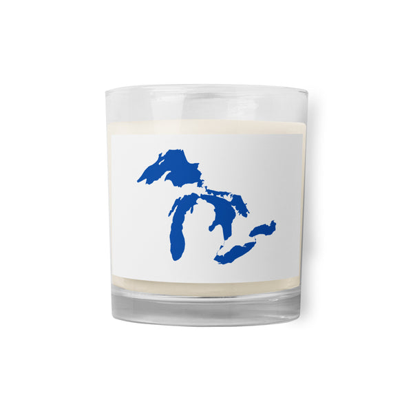 Great Lakes Mitten Michigan - Glass jar soy wax candle