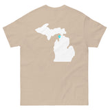 Petoskey with Map Men's classic tee