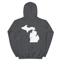 Grand Rapids with Map Unisex Hoodie