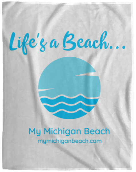 Life a Beach Cozy Plush Fleece Blanket - 60x80